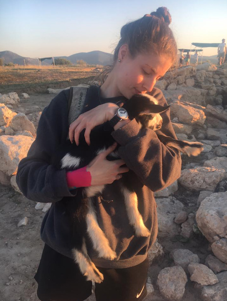 Robyn and goat